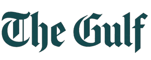 The Gulf wordmark in teal
