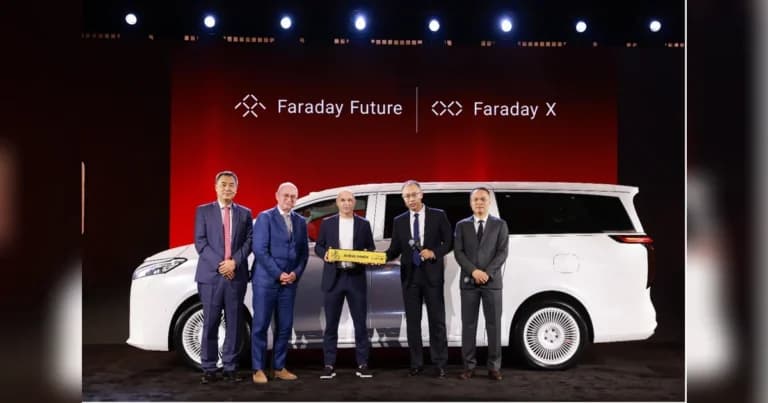 Faraday Future unveils FX Super One MPV in Dubai with Andrés Iniesta as first owner