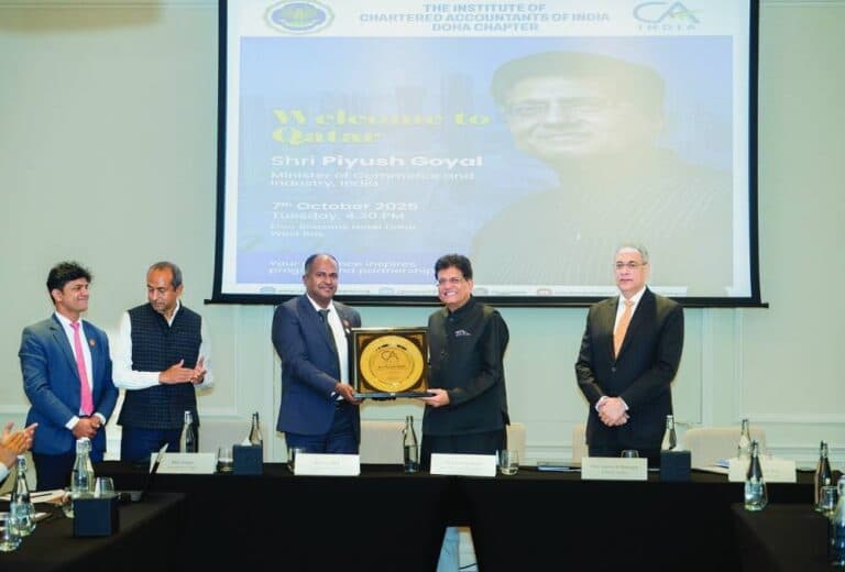 ICAI Doha Chapter meets India’s Union Minister of Commerce and Industry