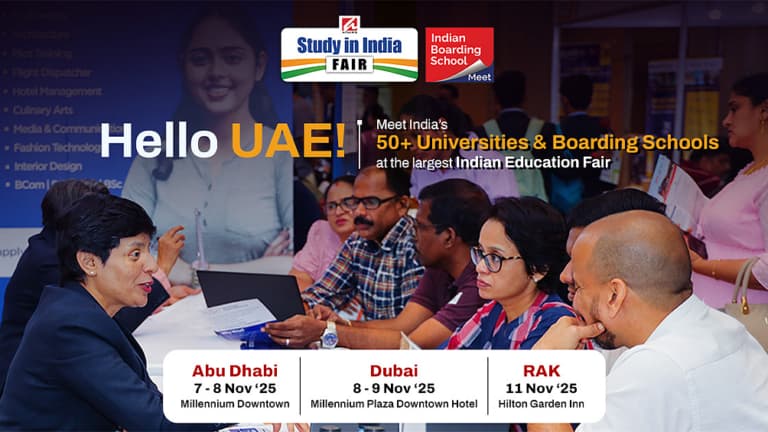 Study in India Fair 2025: Coming to Dubai, Abu Dhabi and RAK